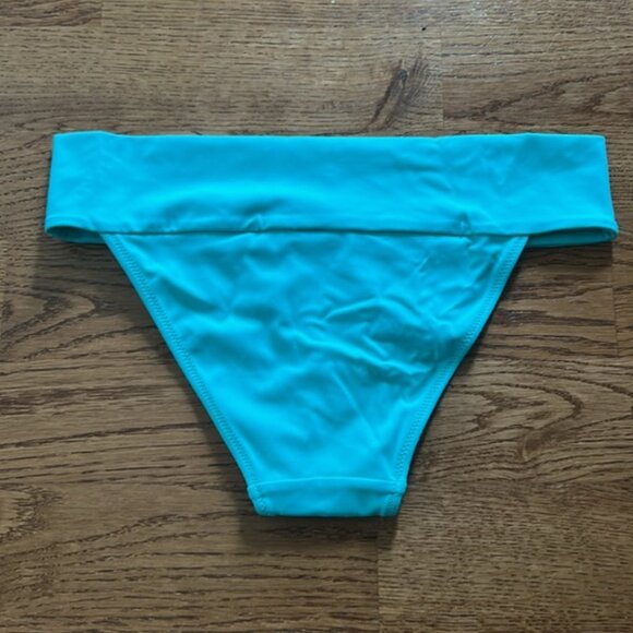 Victoria's Secret Bikini Bottom Swim Cheeky XS Banded Tiffany Blue Turquoise - Picture 4 of 4